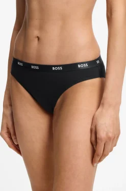 Slip aus Stretch-Jersey mit Logo-Bund
