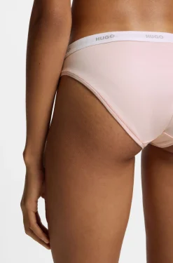 Slips aus Stretch-Baumwolle mit wiederholtem Logo