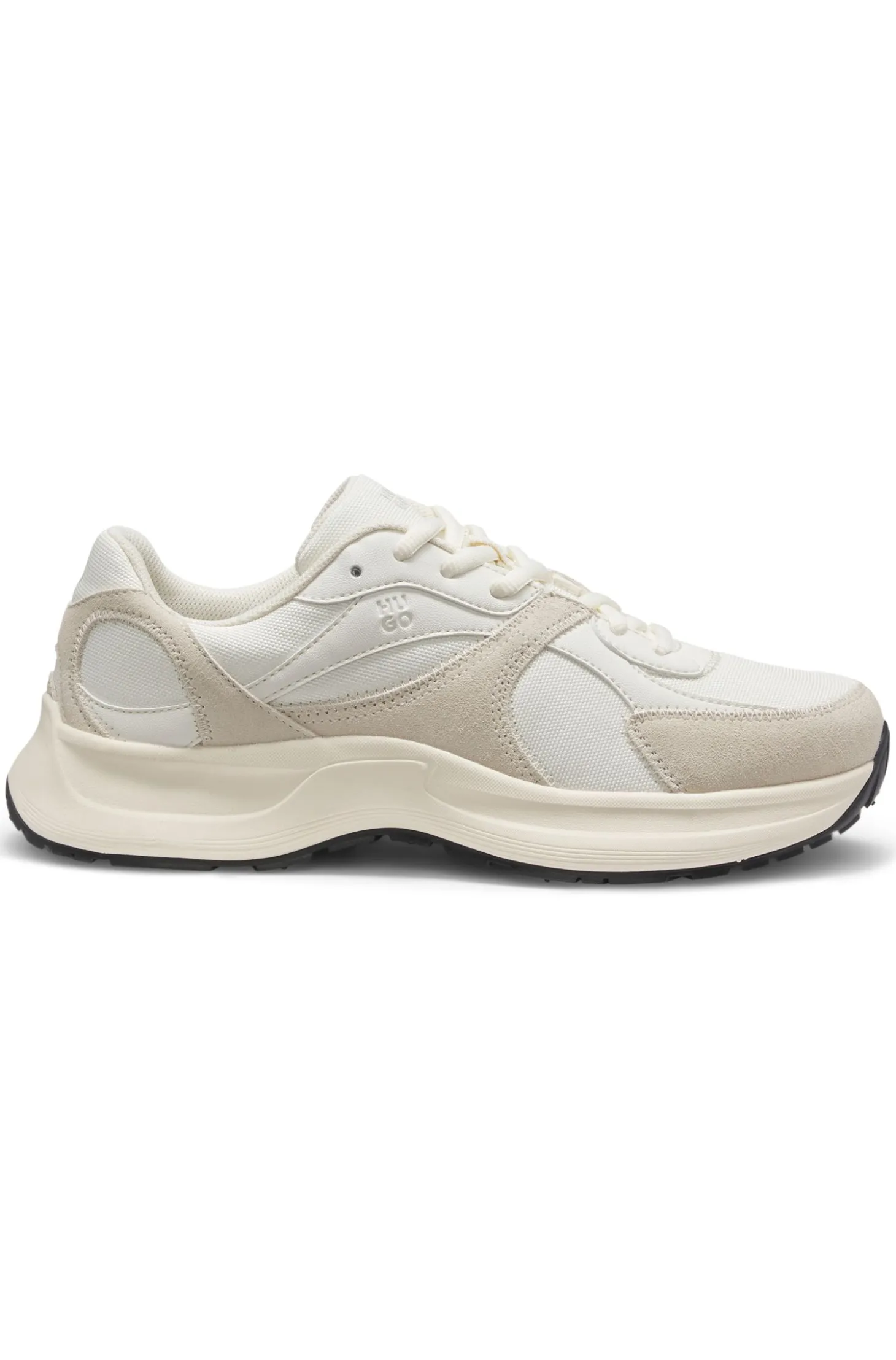 Sneakers aus Canvas, Leder und Veloursleder