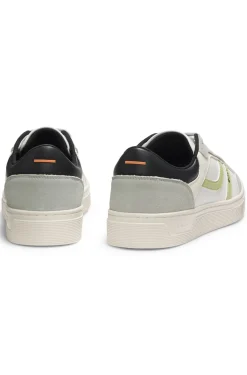 Sneakers aus Kunstleder im Colour-Block-Design