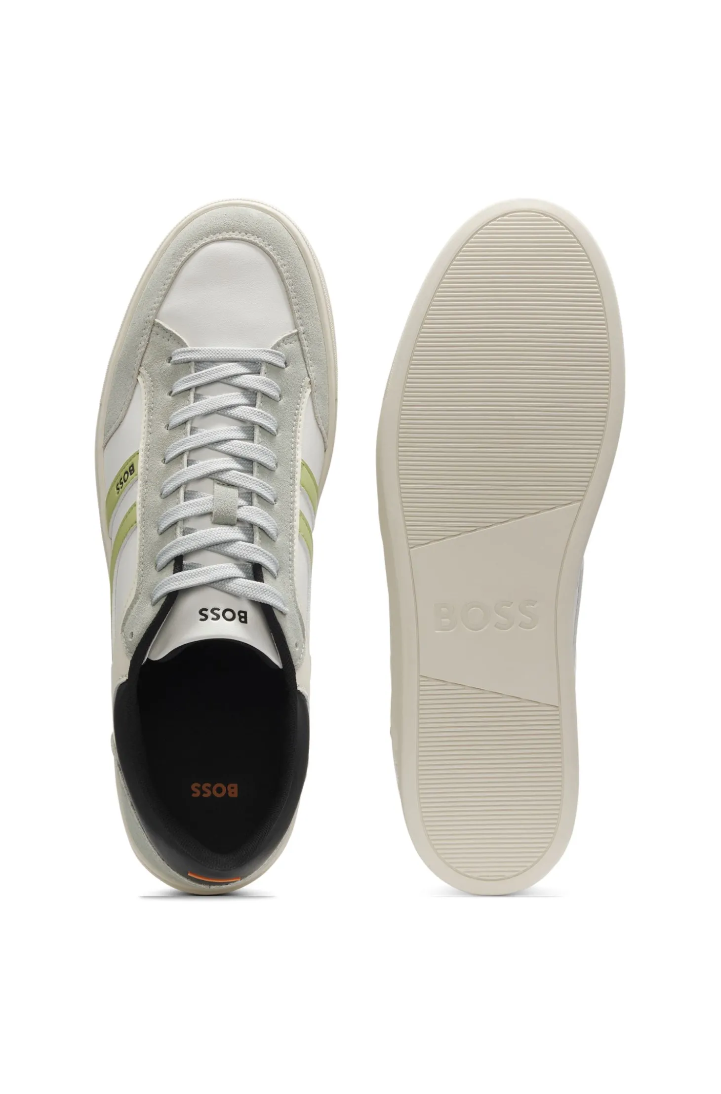 Sneakers aus Kunstleder im Colour-Block-Design