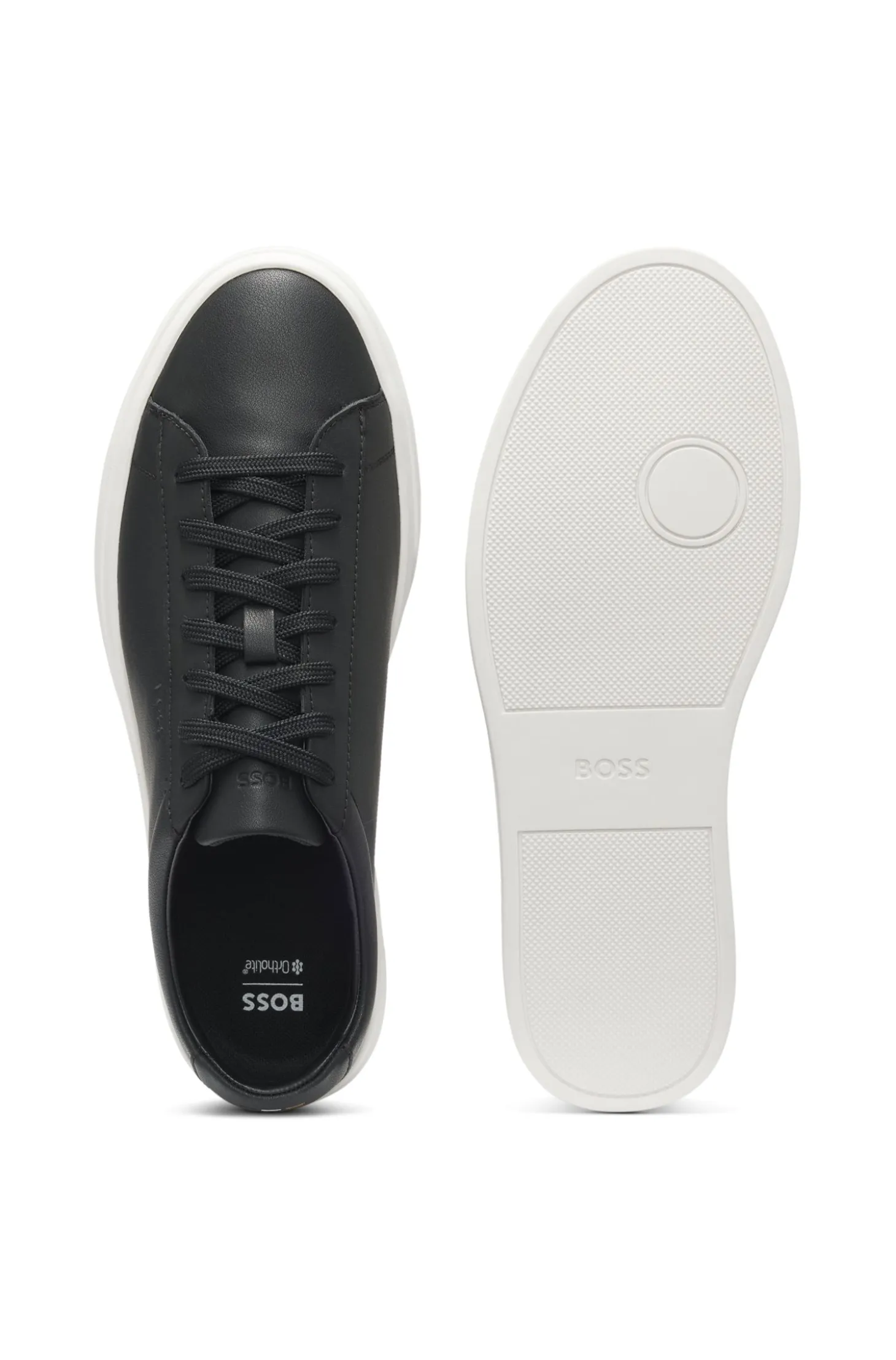 Sneakers aus Leder mit Cupsohle und gesticktem Signature-Streifen