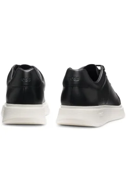 Sneakers aus Leder mit Gummisohlen