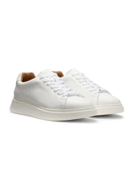 Sneakers aus Leder mit Gummisohlen