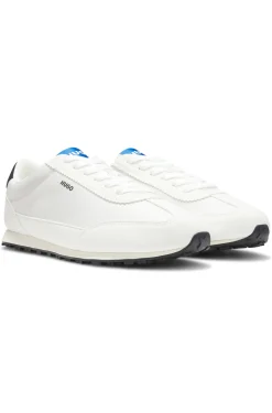 Sneakers aus strukturiertem Gewebe mit Stern-Detail