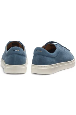 Sneakers aus Veloursleder mit Logo-Prägung