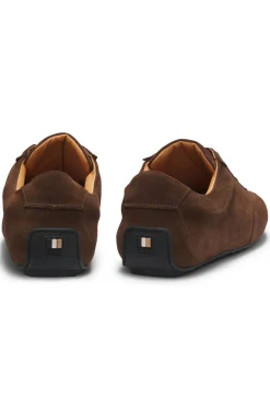Sneakers aus Veloursleder mit Logo-Prägung