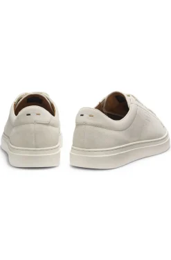 Sneakers aus Veloursleder mit Logo-Prägung