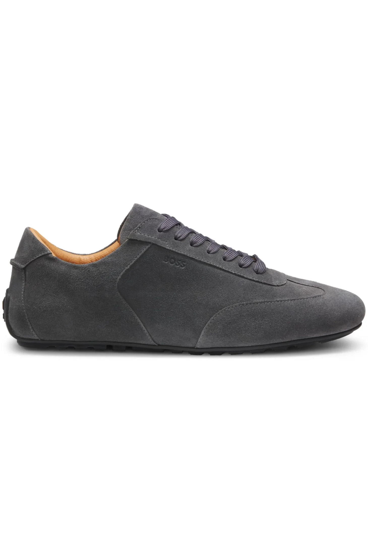 Sneakers aus Veloursleder mit Logo-Prägung