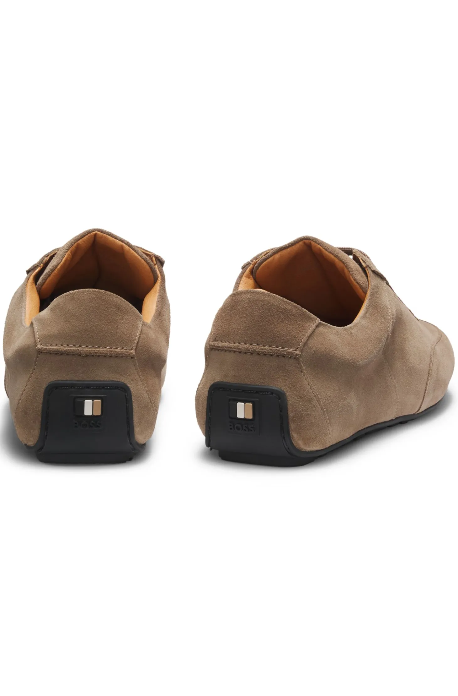 Sneakers aus Veloursleder mit Logo-Prägung