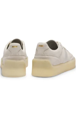 Sneakers aus Veloursleder mit Seitenstreifen
