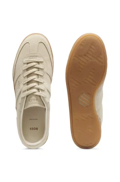 Sneakers aus Veloursleder mit Gummisohlen