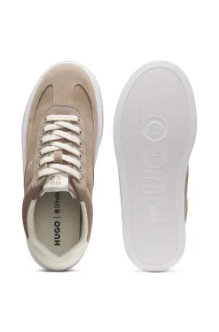 Sneakers aus Veloursleder mit Stack-Logo