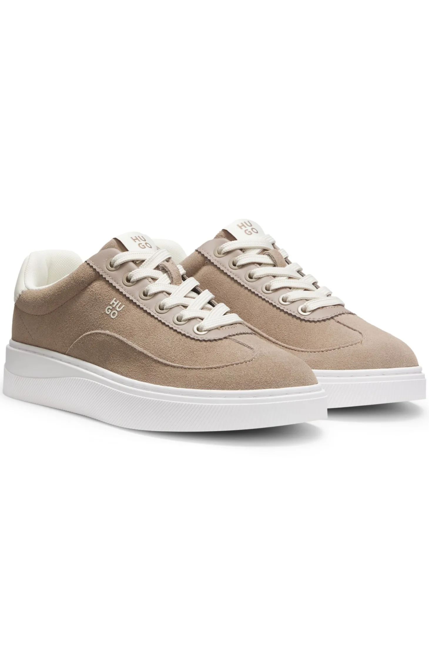 Sneakers aus Veloursleder mit Stack-Logo