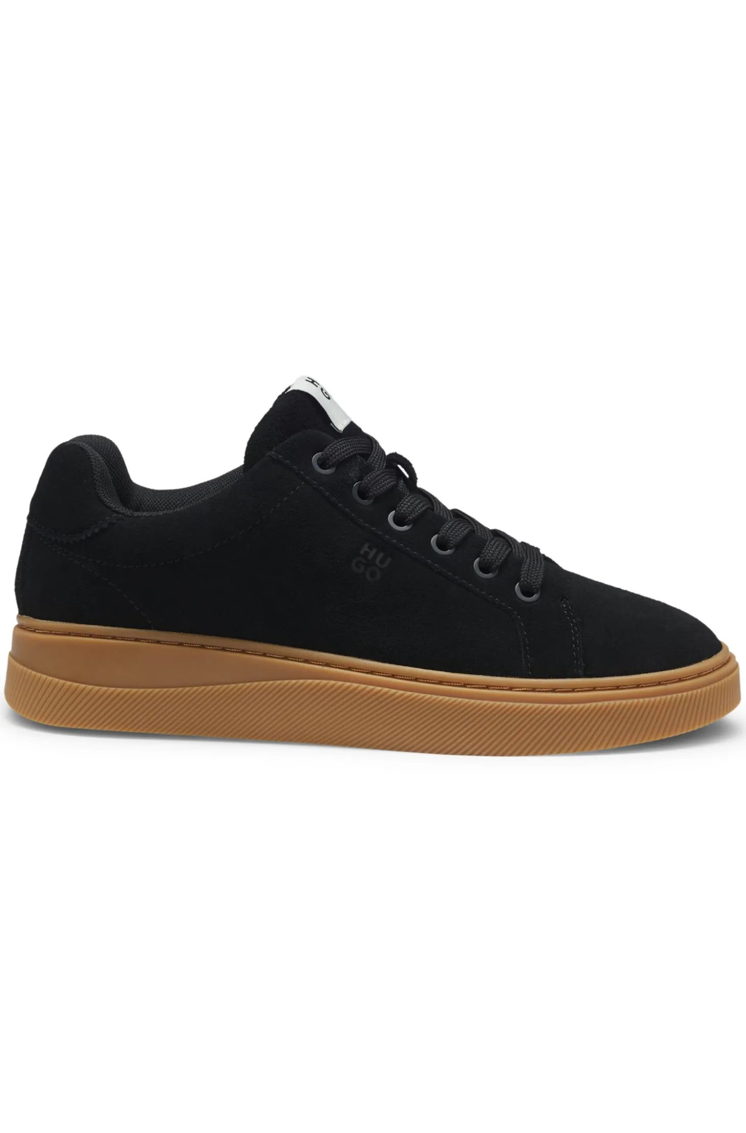 Sneakers aus Veloursleder mit gepolsterter Lasche