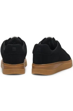 Sneakers aus Veloursleder mit gepolsterter Lasche