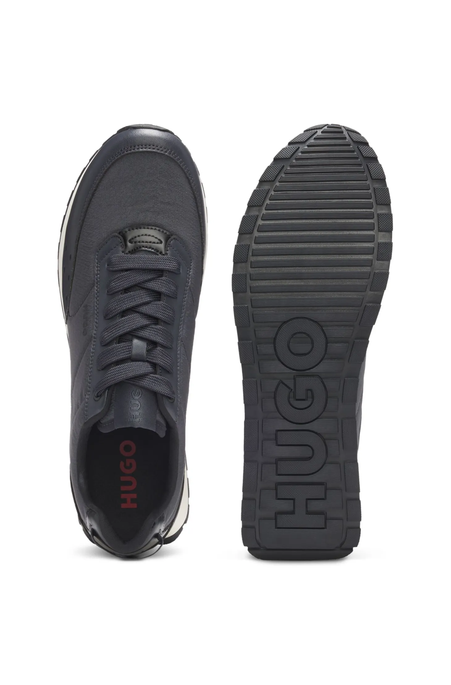 Sneakers im Laufschuh-Stil mit Zickzack-Detail