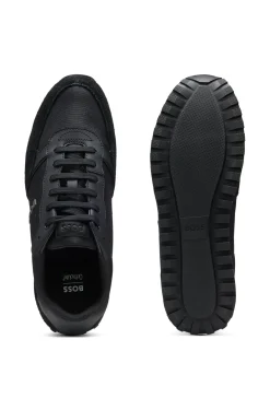 Sneakers mit Logo-Details und Details aus Kunstleder