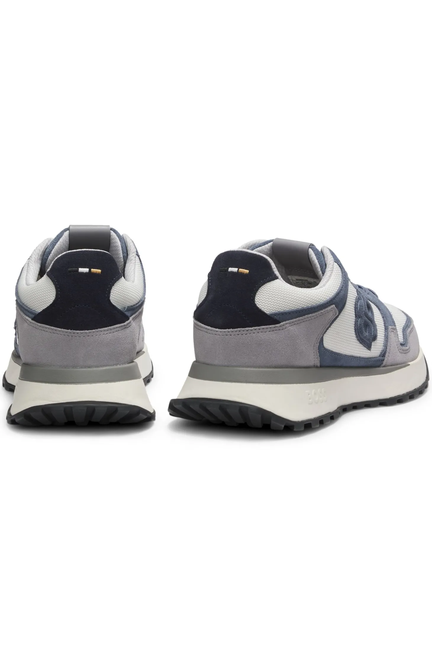Sneakers mit Veloursleder-Details und Double-B-Monogramm
