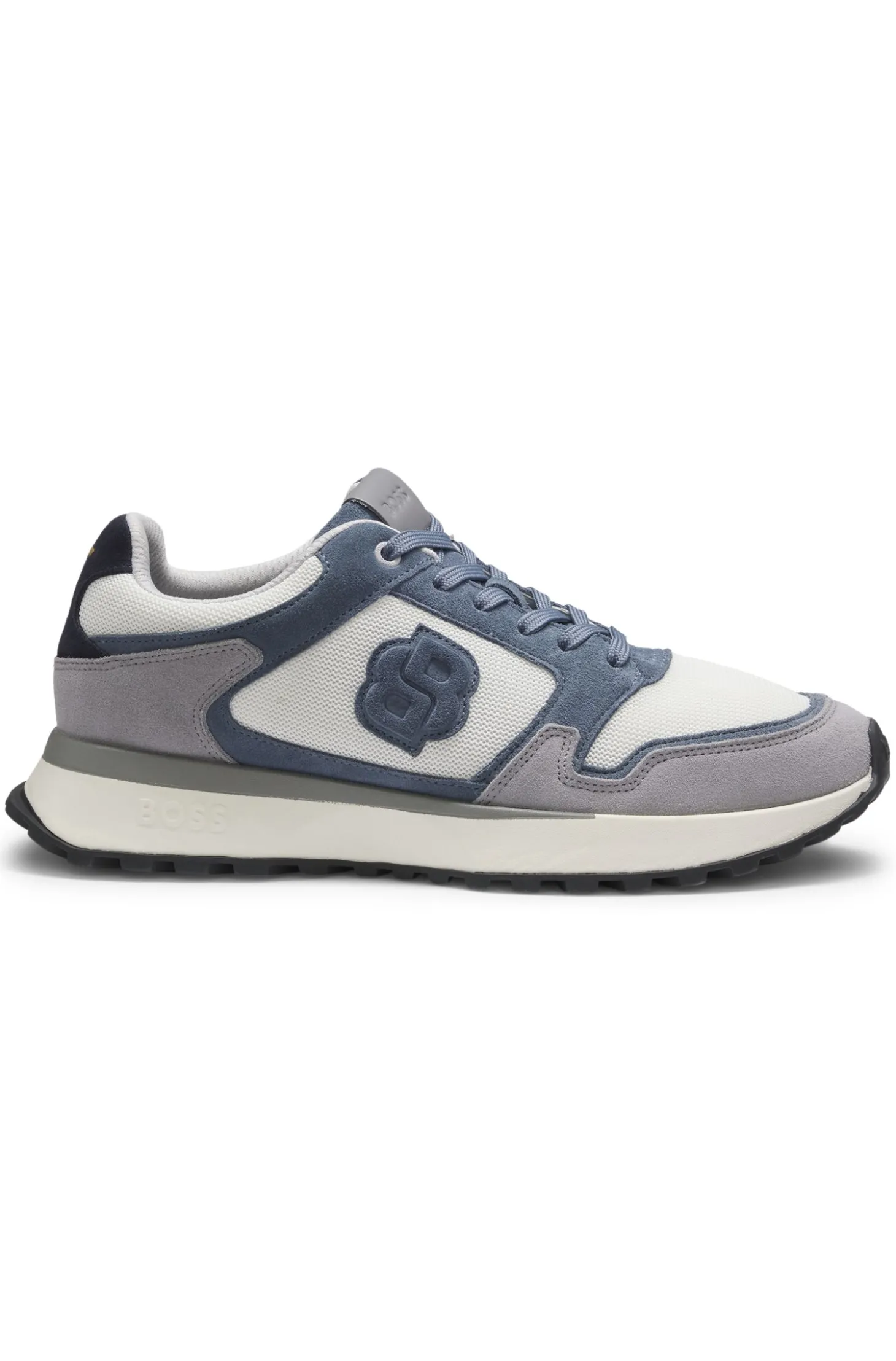 Sneakers mit Veloursleder-Details und Double-B-Monogramm