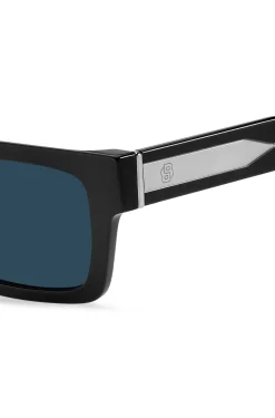 Sonnenbrille aus schwarzem Acetat mit Double-B-Monogramm