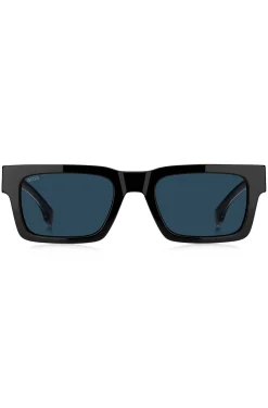 Sonnenbrille aus schwarzem Acetat mit Double-B-Monogramm