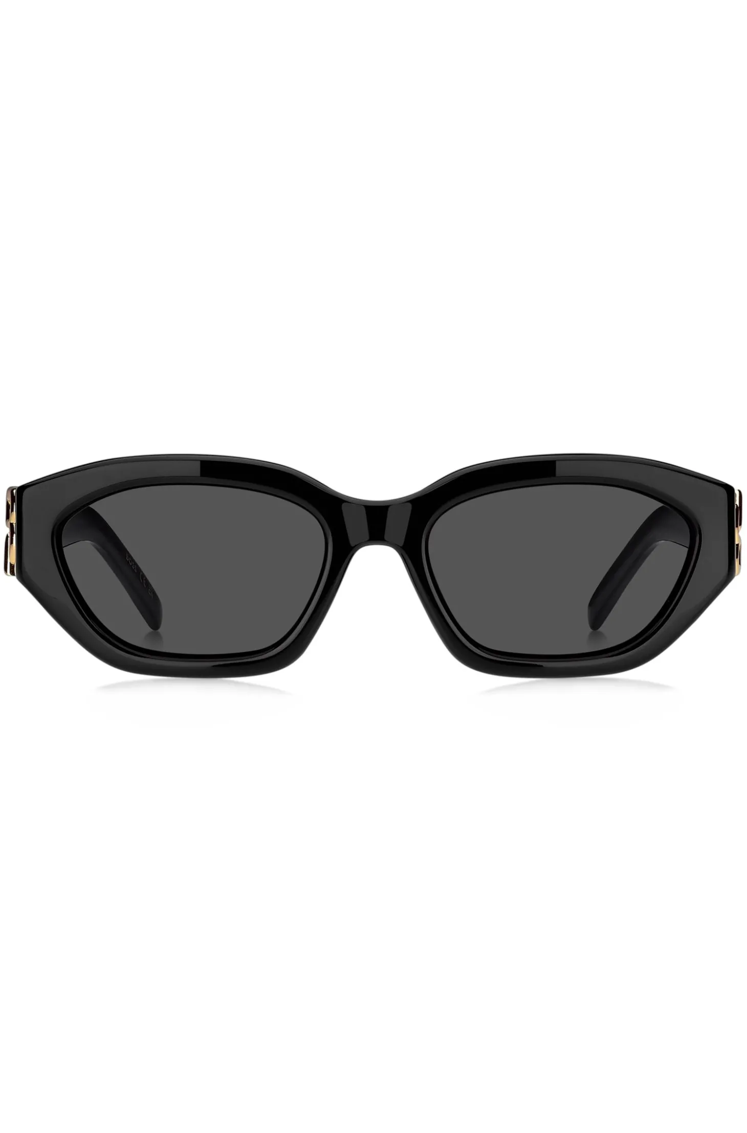Sonnenbrille aus schwarzem Acetat mit Double-B-Monogramm