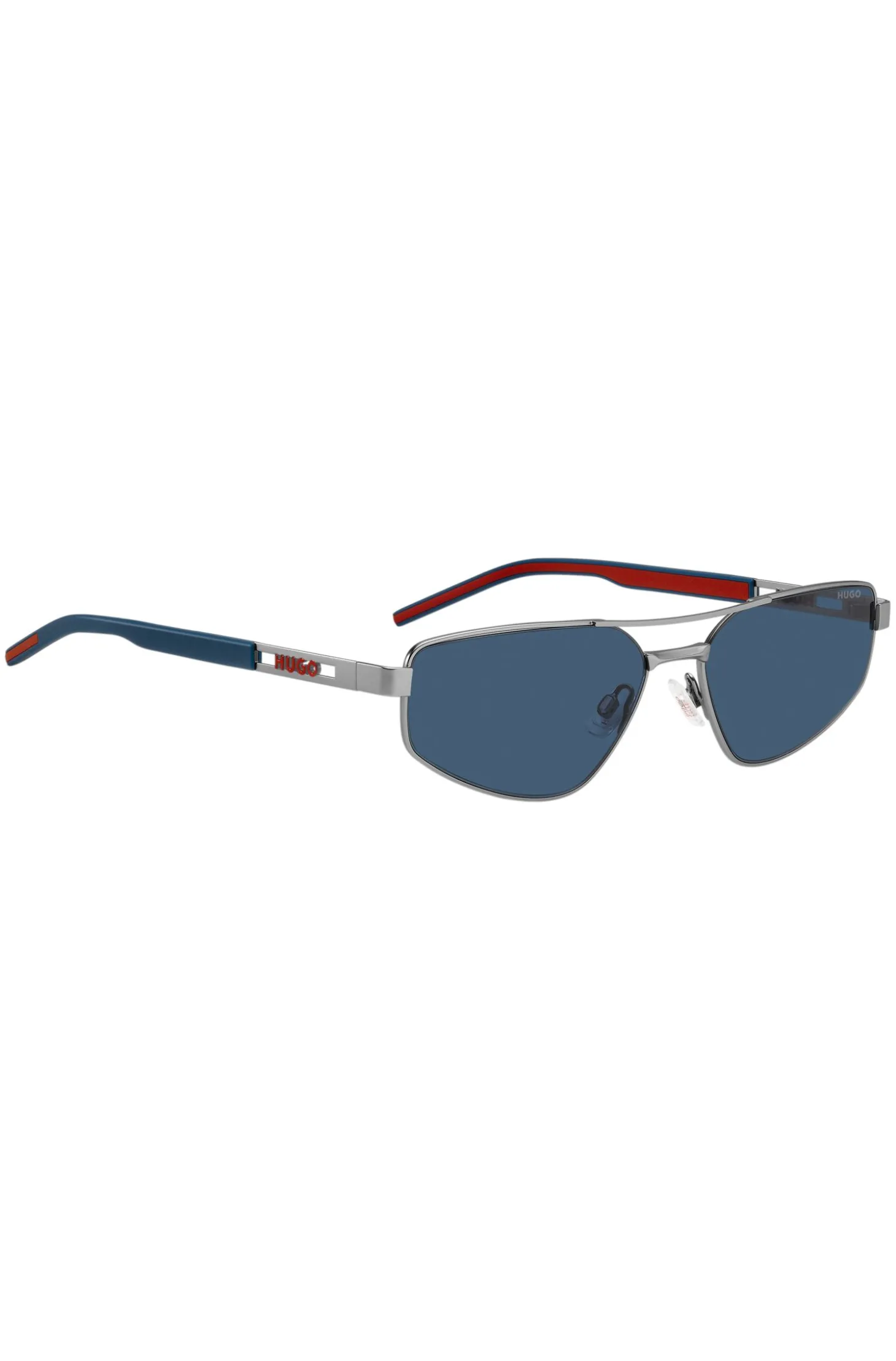 Sonnenbrille mit Doppelsteg und ausgestanztem Logo