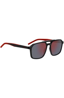 Sonnenbrille mit Doppelsteg und zweifarbigen Bügeln