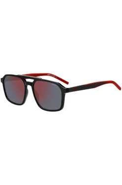 Sonnenbrille mit Doppelsteg und zweifarbigen Bügeln
