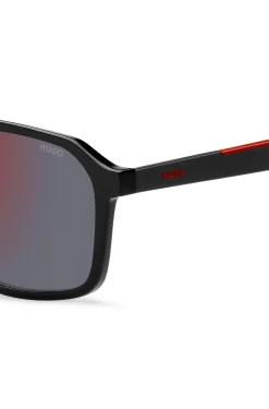 Sonnenbrille mit Doppelsteg und zweifarbigen Bügeln