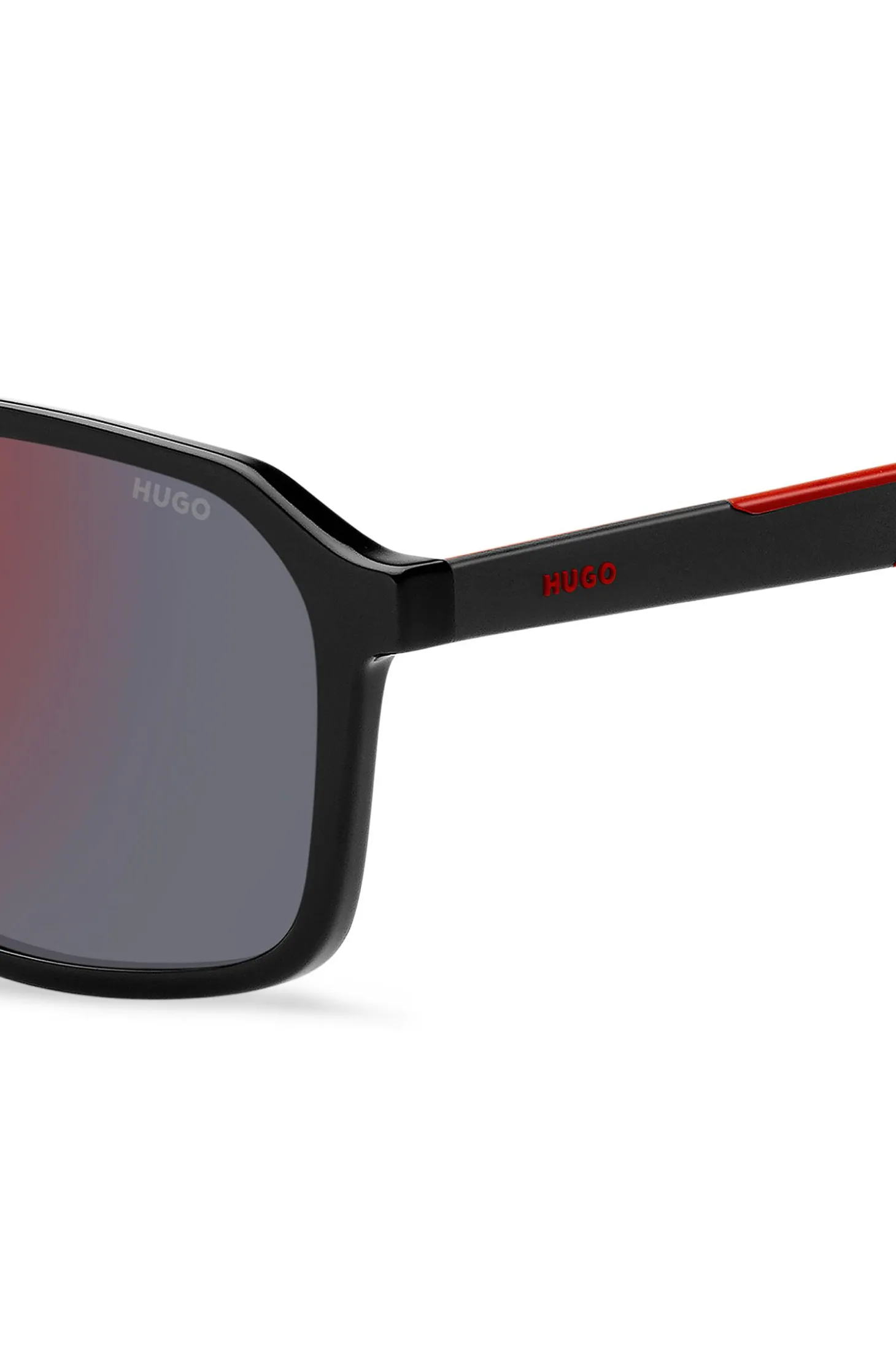 Sonnenbrille mit Doppelsteg und zweifarbigen Bügeln