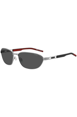 Sonnenbrille mit Metallfassung und ausgestanztem Logo
