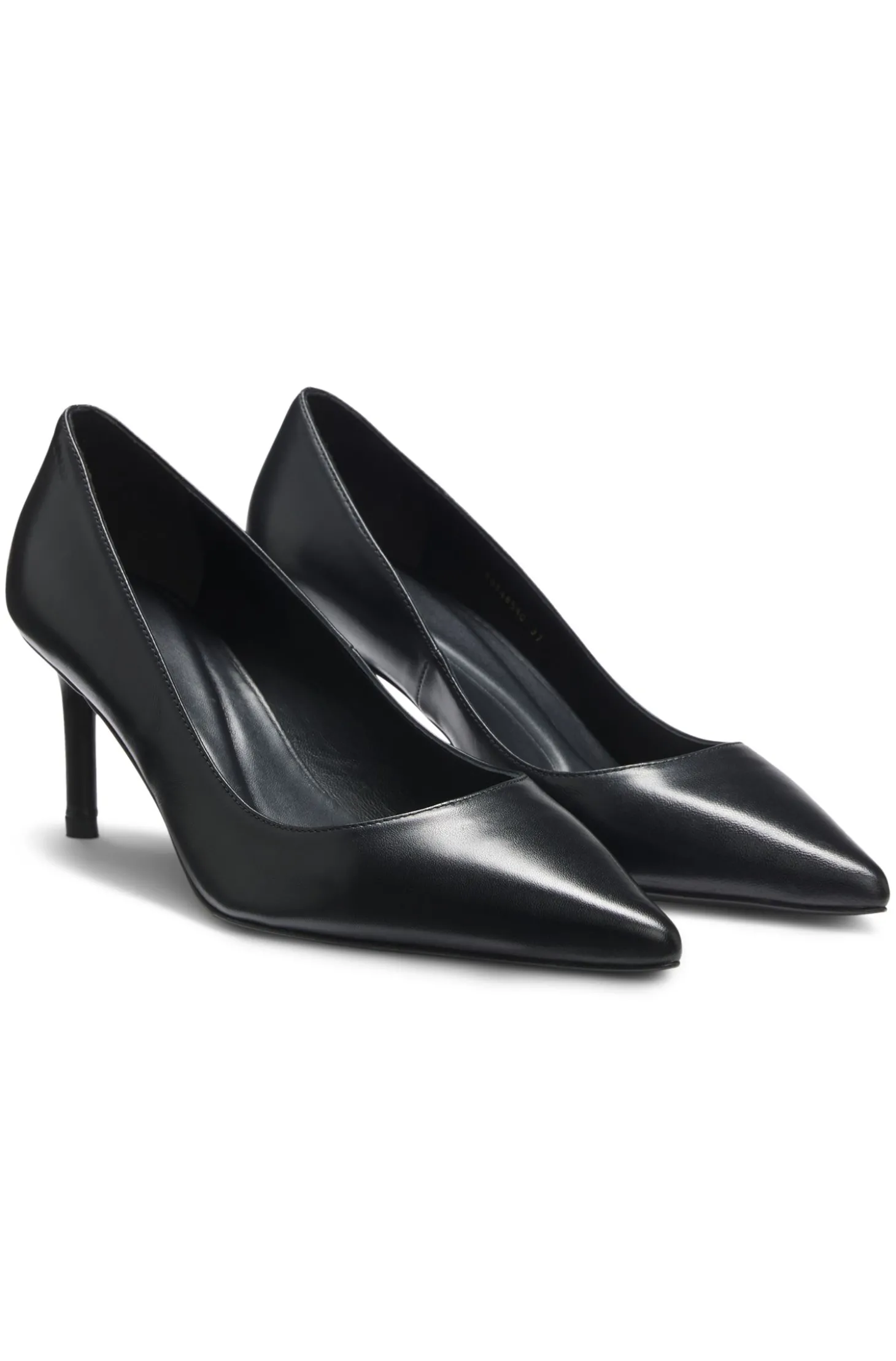 Spitze Pumps aus Leder