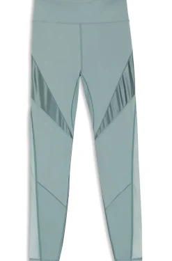 Sportive Leggings mit Mesh-Einsätzen