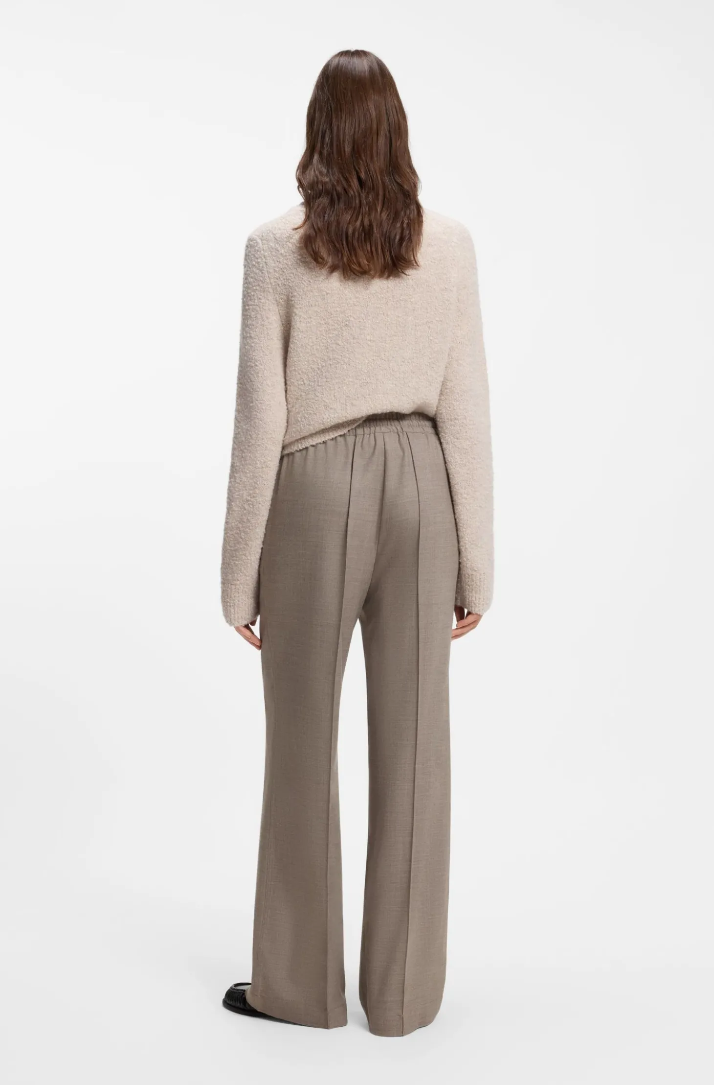 Straight-Fit Hose aus Flanell mit Tunnelzugbund