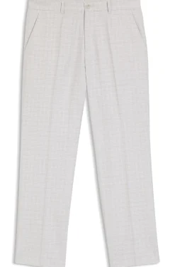 Straight-Fit Hose aus Schurwolle und Baumwolle
