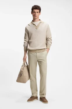 Straight-Fit Hose aus Stretch-Twill