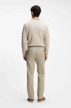 Straight-Fit Hose aus Stretch-Twill