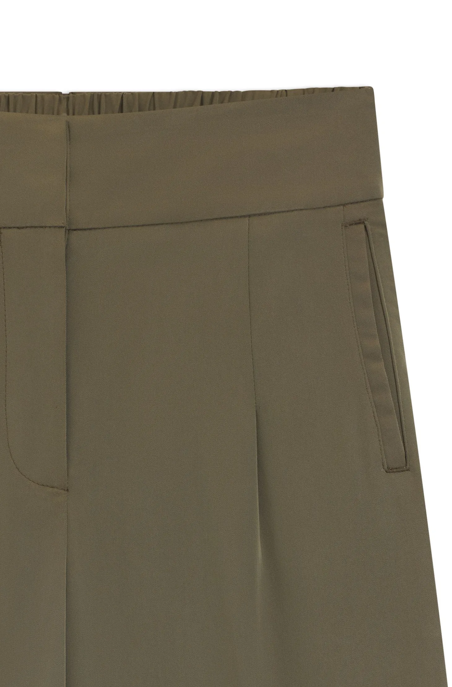Straight-Fit Hose mit Bundfalten