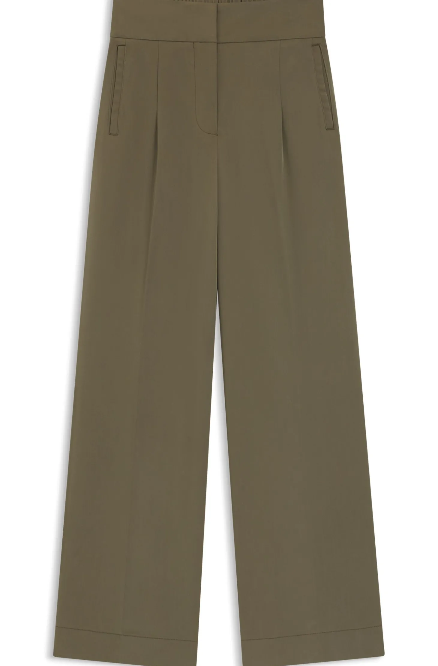 Straight-Fit Hose mit Bundfalten