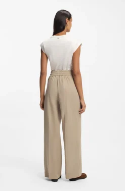Straight-Fit Hose mit Bundfalten