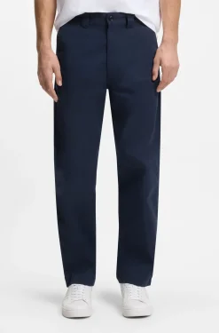 Straight-Fit Twill-Hose aus Baumwoll-Mix