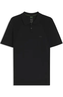 Strick-Poloshirt aus Baumwoll-Mix mit Bodymapping-Struktur