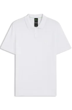 Strick-Poloshirt aus Baumwoll-Mix mit Bodymapping-Struktur