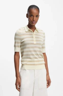 Strick-Poloshirt aus superfeiner Merinowolle