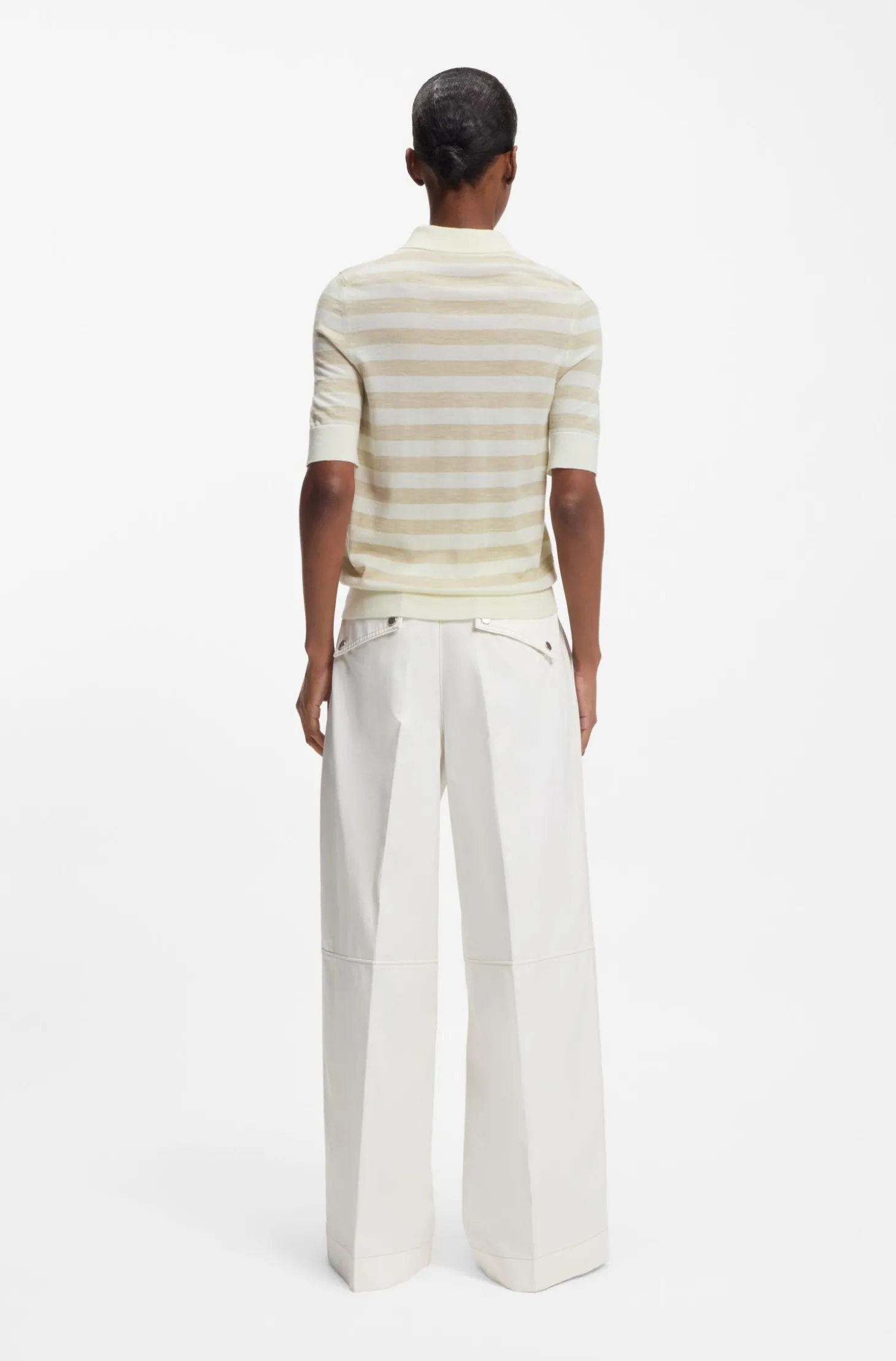 Strick-Poloshirt aus superfeiner Merinowolle