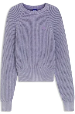 Strickpullover aus Baumwolle mit Happy HUGO Logo