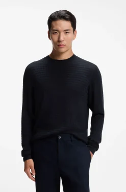 Strickpullover aus Seide mit saisonalem Muster