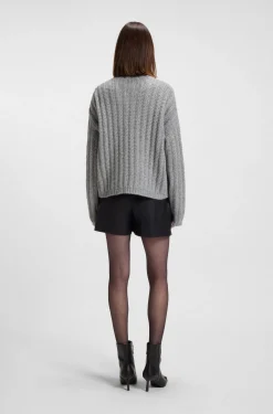 Strickpullover mit Ripp-Struktur